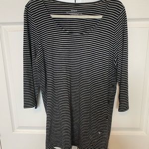 Pure Jill Asymmetrical Button Tunic - Size L petite
